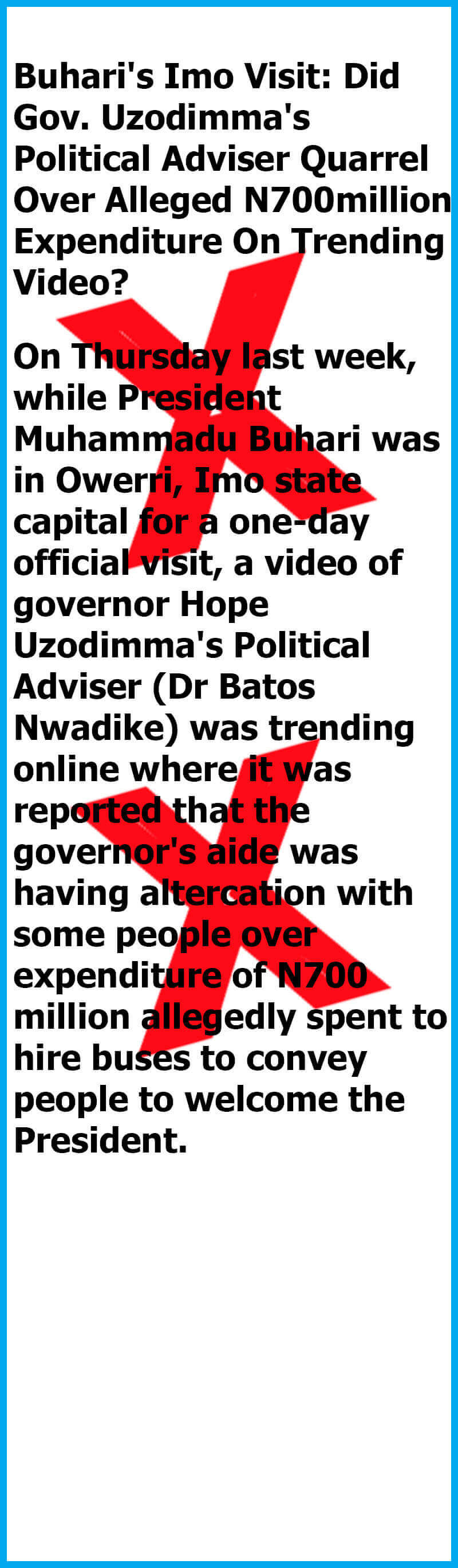 fact check fake batos nwadike
