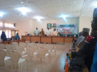 Public hearing on child right act showing empty seats of expected critical stakeholders at the Gombe State House of Assembly.