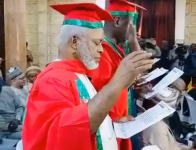 Hon Eseme Eyibo, Media Adviser to Nigeria's Senate President (extreme left) being inducted into the NIPR Membership.