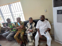 L-R : Director of works, Joseph Idabor; Bursar, Andy Ughusuena; Rector, Edna Mogekwu and Registrar Collins Onyenwenu.