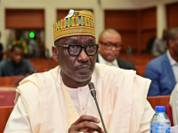 GCEO NNPC Ltd, Mr. Mele Kyari addresses the Senate Ad-hoc Committee on Investigation of Turn Around Maintenance (TAM) in the nation’s refineries, during an interactive session organised by the Committee at the National Assembly, on Thursday.