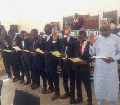 *  Bauchi State New NBA Exco during inauguration 