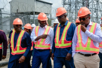 L-R:  The President Waltersmith Group; Mr. Abdulrasaq Isa, Managing Director, Bank of Industry, Olasupo Olusi; Honourable Minister of State for Petroleum Resources (Oil), Senator Heineken Lokpobiri and the Executive Secretary, Nigerian Content Development and Monitoring Board, Engr. Simbi Kesiye Wabote during the Minister’s visit to the Waltersmith Refinery in Ibigwe, Egbemi Ohaji LGA, Imo State on Tuesday.
