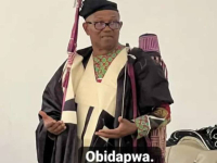 *   Presidential candidate of Labour Party, Mr. Peter Obi, dressed in Bachama traditional attires with bows and arrows by the first class king of Bachama kingdom, His Royal Majesty Homun Daniel Shagga.