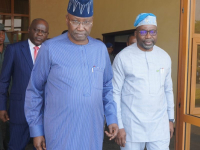 Representative of President Buhari, Mr. Boss Mustapha, SGF; and ICPC Chairman, Prof. Bolaji Owasanoye, SAN, OFR at the event