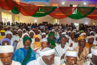 People who gathered at Senator Wamakko's house to offer Special prayers for the successes of incoming APC administration in Sokoto and Nigeria. Photo by: Ankeli Emmanuel,but in Sokoto.