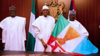 Senator Emmanuel Bwacha With President Mohammadu Buhari