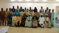 *  Group photograph of members of the Sokoto State Health Promotion Forum with staffs of the Breakthrough Action Nigeria during the one day capacity and sustainability workshop held in the State. Photo By: Ankeli Emmanuel.